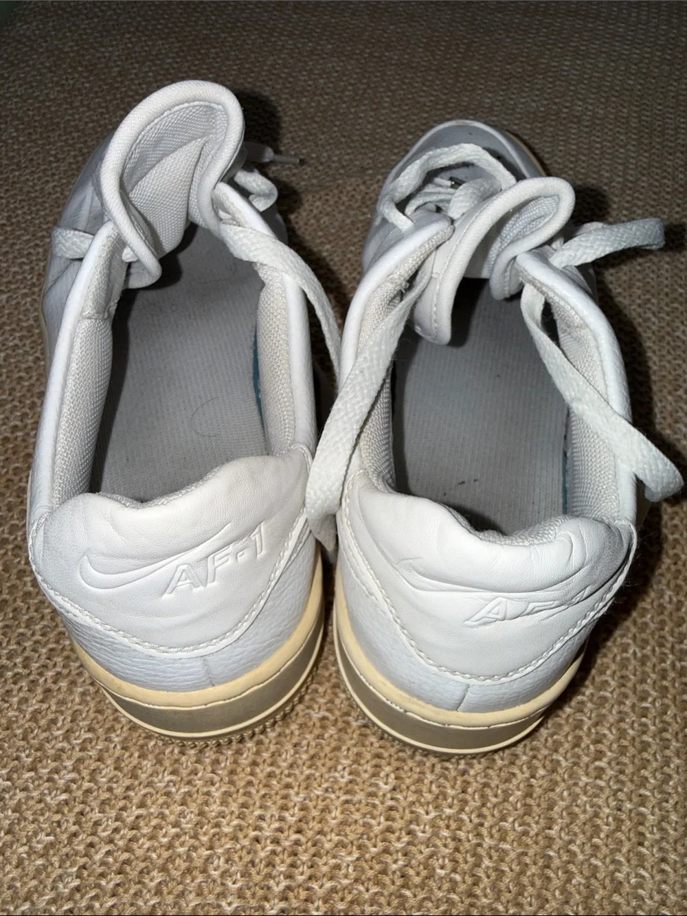 Nike Women’s White Leather Low-Top Sneakers